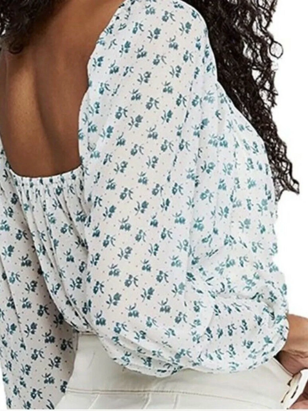 Free People Free Sweetie Pie Floral Wrap Top